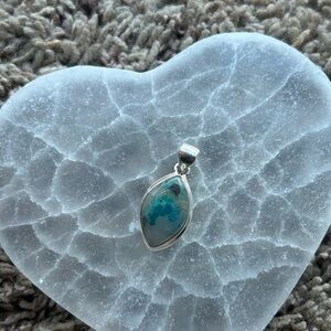 Sterling Silver Aquaprase pendant